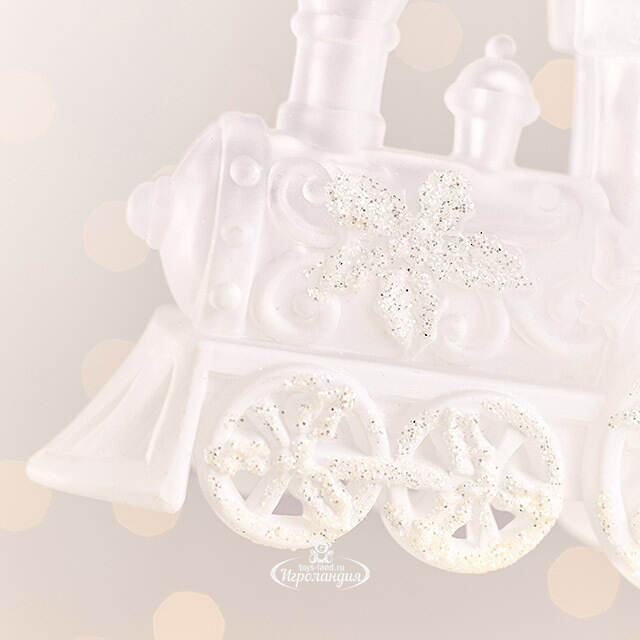 Елочная игрушка Паровозик из Сноуленда 13 см, подвеска Forest Market