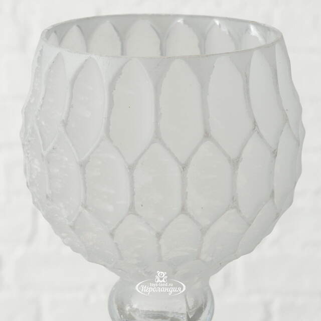 Набор стеклянных подсвечников - бокалов Тенвальд 30-40 см, 3 шт Boltze