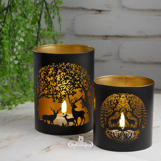 Набор металлических подсвечников Andastein  Ceorl 10-13 см, 2 шт Boltze