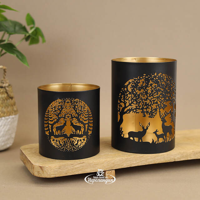 Набор металлических подсвечников Andastein  Ceorl 10-13 см, 2 шт Boltze