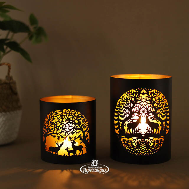 Набор металлических подсвечников Andarelle Ceorl 10-13 см, 2 шт Boltze