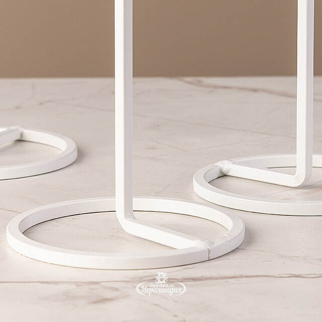 Набор подсвечников Проффиано 18-29 см белый, 3 шт Boltze