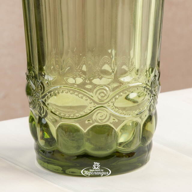 Стакан для воды Монруж 300 мл зеленый, стекло Boltze