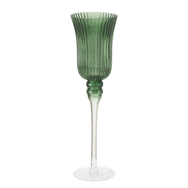Набор стеклянных подсвечников - бокалов Green Latorre 30-40 см, 3 шт Boltze