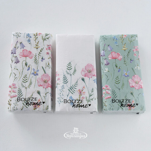 Бумажные салфетки Mia Flowers 17*8 см, 16 шт Boltze