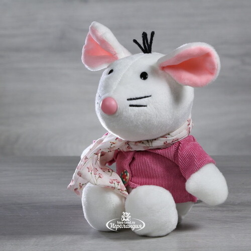 Мягкая игрушка Мышка Китти - Японское вдохновение 18 см, белая Hit-Toys