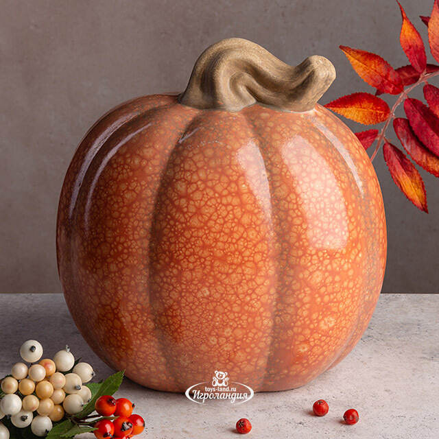 Декоративная фигурка Тыква Джакони 22 см Boltze