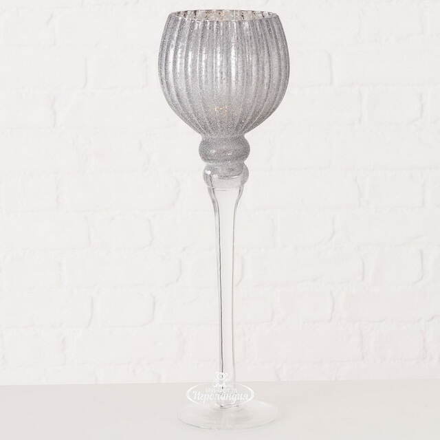 Набор стеклянных подсвечников - бокалов Альфонсо 30-40 см, 3 шт Boltze