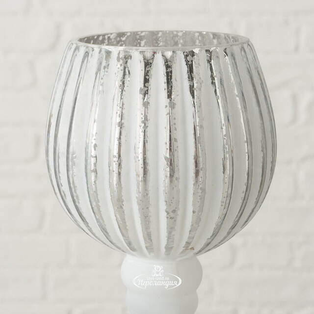 Набор стеклянных подсвечников - бокалов Versalles 25-30 см, 2 шт Boltze