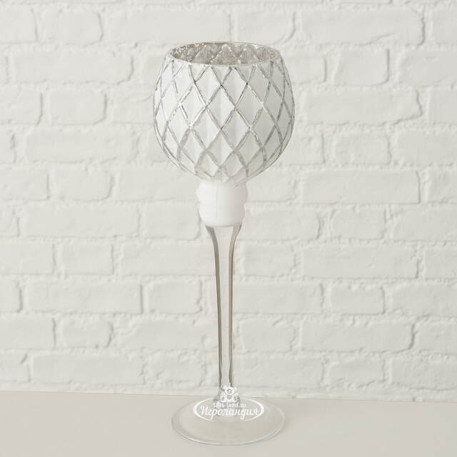 Набор стеклянных подсвечников - бокалов Versalles 25-30 см, 2 шт Boltze