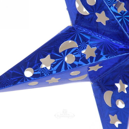 Бумажная звезда Blue Shine 30 см Serpantin