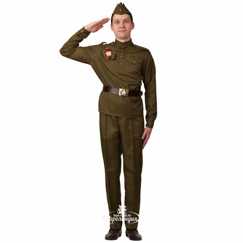 Взрослая военная форма Солдат в брюках, 44 размер Батик