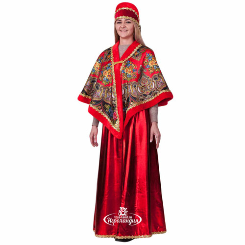Карнавальный костюм для взрослых Народный красный, 48-50 размер Батик