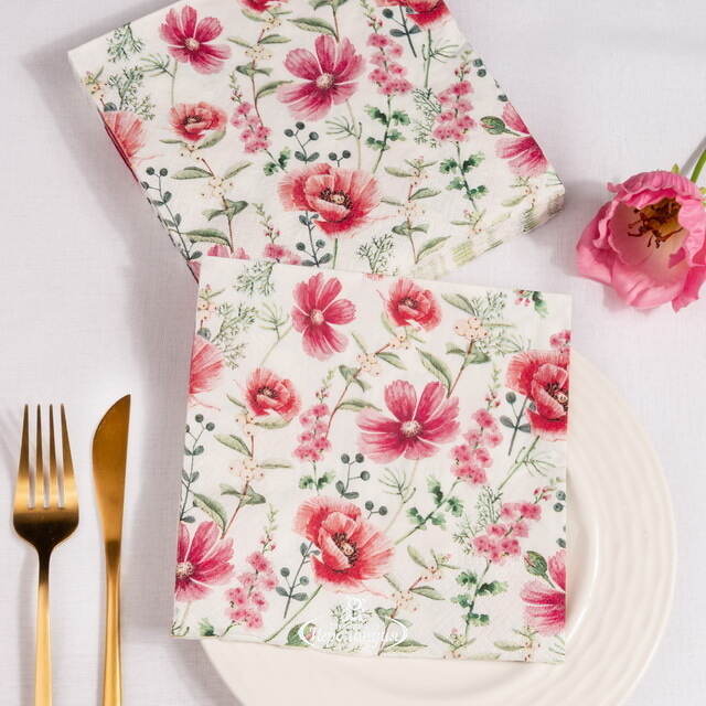 Бумажные салфетки Futrone Flowers 17*17 см, 20 шт Boltze (Больтце)