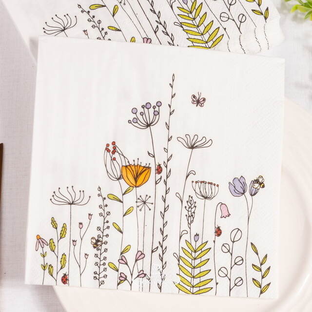 Бумажные салфетки Muermos Florale 17*17 см, 20 шт Boltze (Больтце)