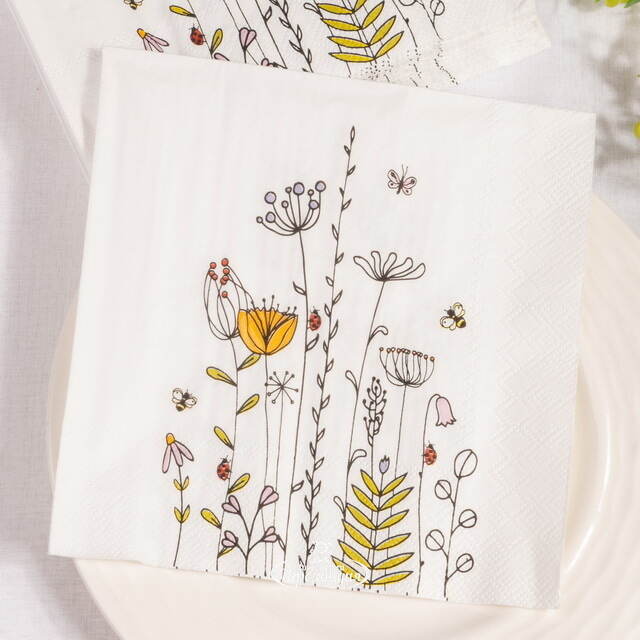 Бумажные салфетки Calbuco Florale 17*17 см, 20 шт Boltze (Больтце)