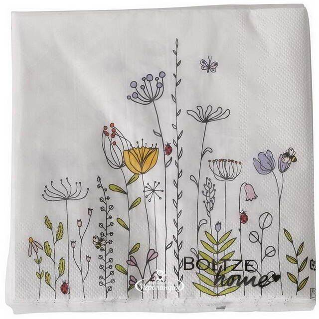 Бумажные салфетки Muermos Florale 17*17 см, 20 шт Boltze