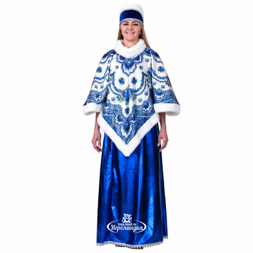 Карнавальный костюм для взрослых Народный синий, 48-50 размер Батик