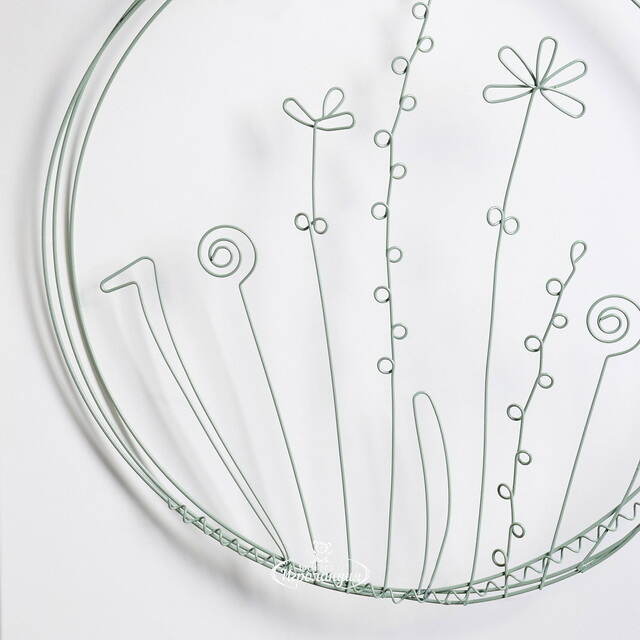 Набор декоративных панно Полевые Цветы 30 см голубое, 2 шт Boltze