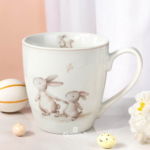 Фарфоровая кружка Кролики Бенсон 480 мл Boltze