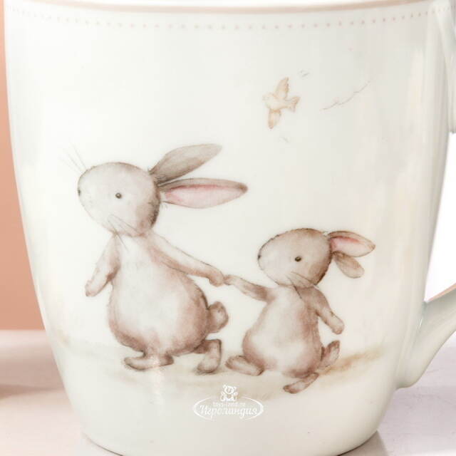 Фарфоровая кружка Кролики Бенсон 480 мл Boltze