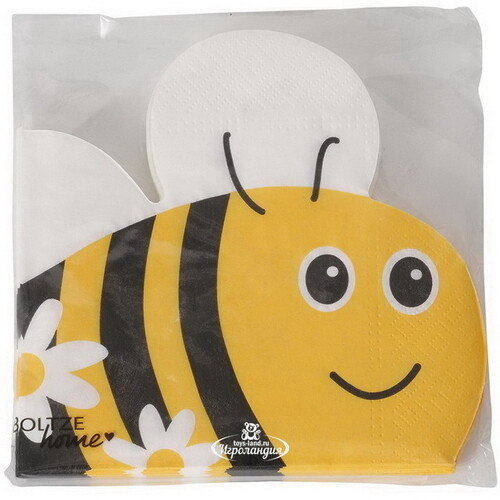 Бумажные салфетки Пчелка Биби 17*17 см, 12 шт Boltze
