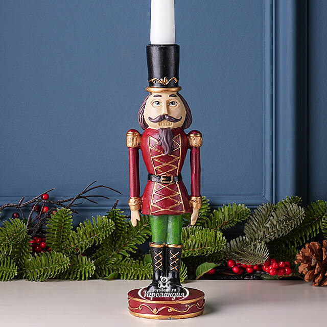 Декоративный подсвечник Щелкунчик - Cappello Nero 27 см Boltze