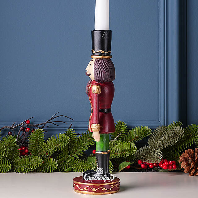 Декоративный подсвечник Щелкунчик - Cappello Nero 27 см Boltze