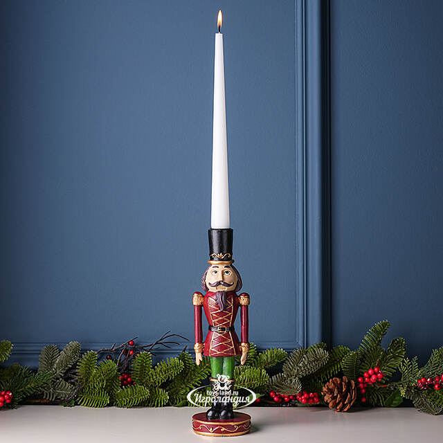 Декоративный подсвечник Щелкунчик - Cappello Nero 27 см Boltze