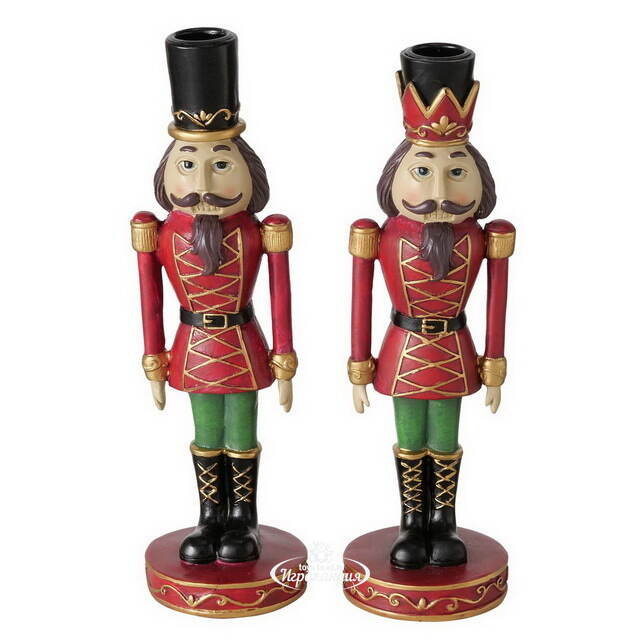 Декоративный подсвечник Щелкунчик - Golden Crown 27 см Boltze