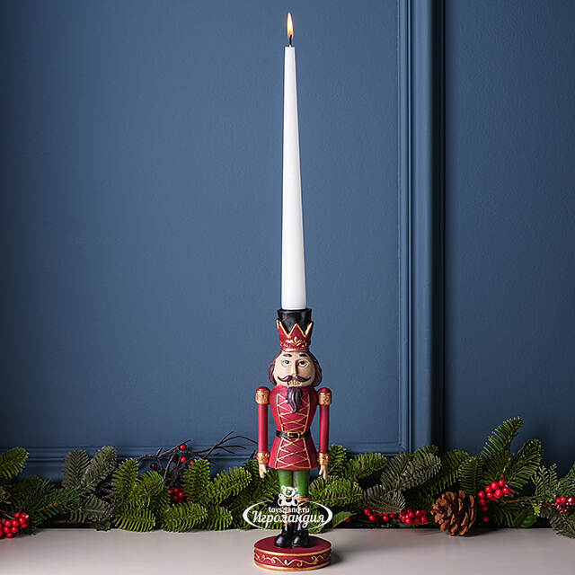 Декоративный подсвечник Щелкунчик - Golden Crown 27 см Boltze