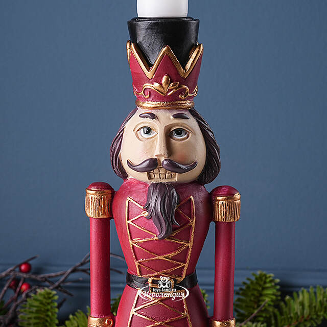 Декоративный подсвечник Щелкунчик - Golden Crown 27 см Boltze