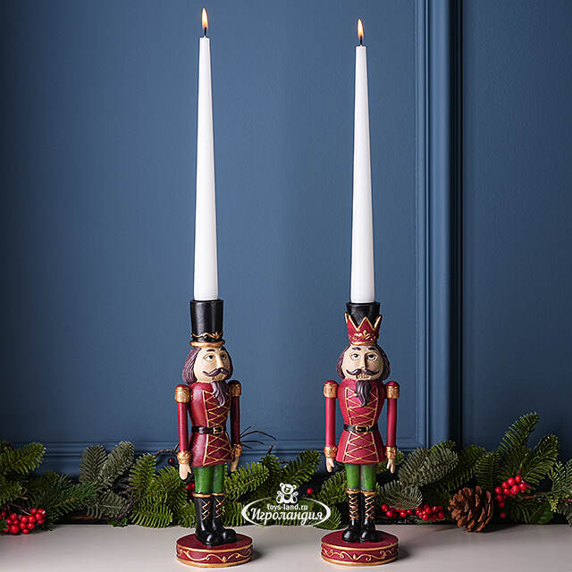 Декоративный подсвечник Щелкунчик - Golden Crown 27 см Boltze