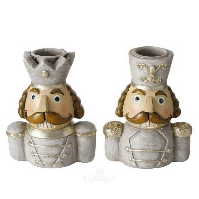 Набор декоративных подсвечников Бравые Гвардейцы Королевства 9 см, 2 шт Boltze