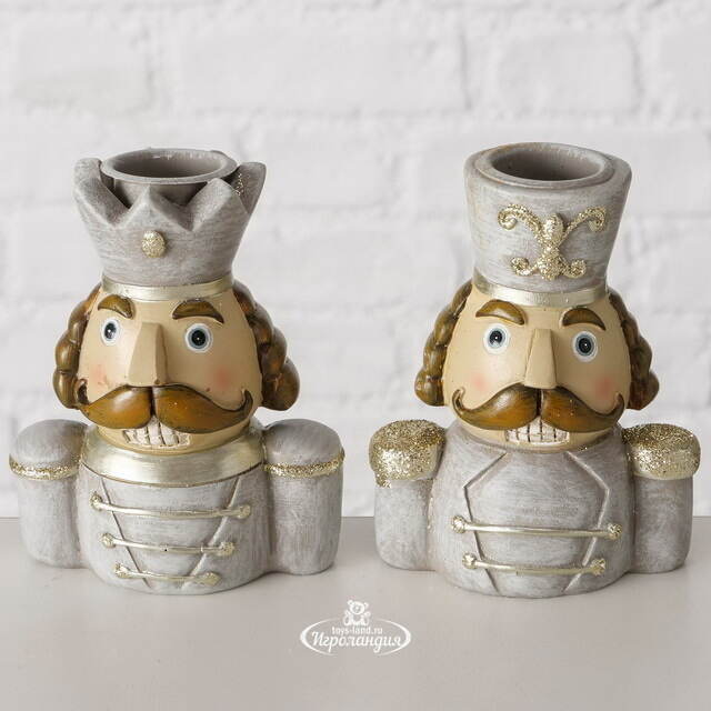 Набор декоративных подсвечников Бравые Гвардейцы Королевства 9 см, 2 шт Boltze