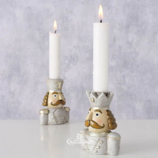 Набор декоративных подсвечников Бравые Гвардейцы Королевства 9 см, 2 шт Boltze