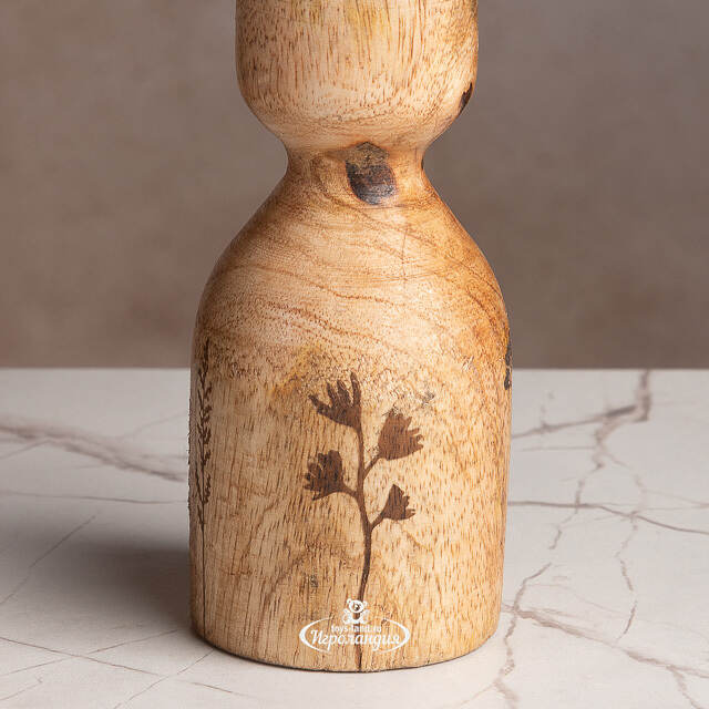 Набор деревянных подсвечников Альбаредо 13-26 см, 3 шт Boltze