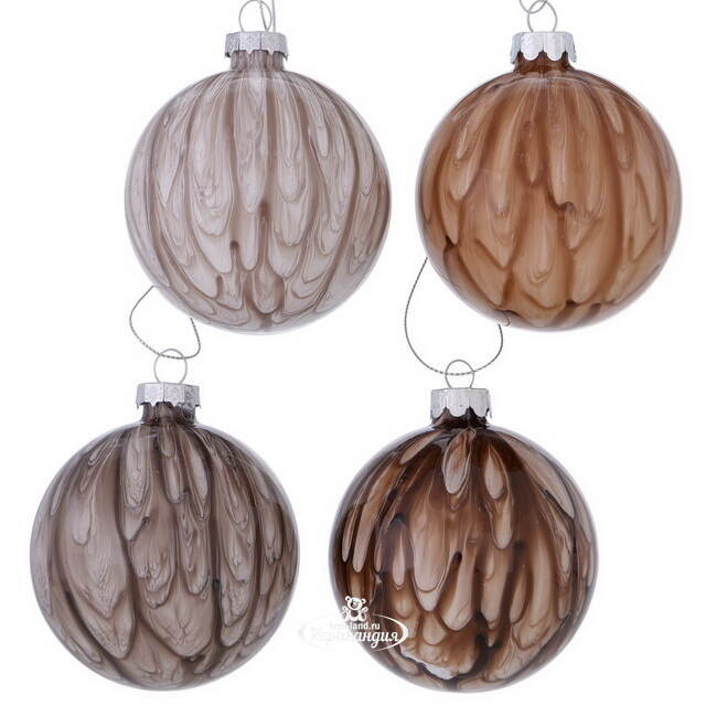 Набор стеклянных шаров Penelli Maestro 8 см, 12 шт Boltze