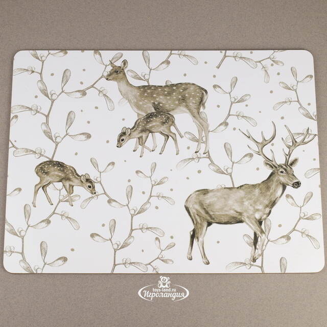 Набор плейсматов Tramontana: Deer Famiglia 40*30 см, 4 шт Boltze