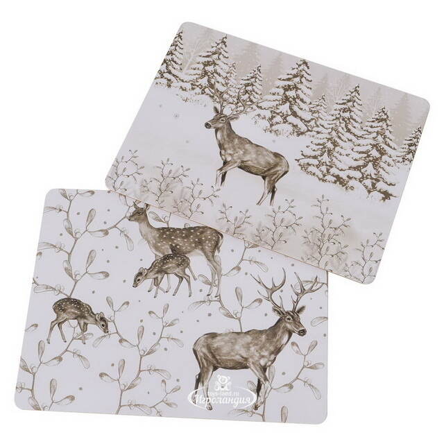 Набор плейсматов Tramontana: Deer Famiglia 40*30 см, 4 шт Boltze