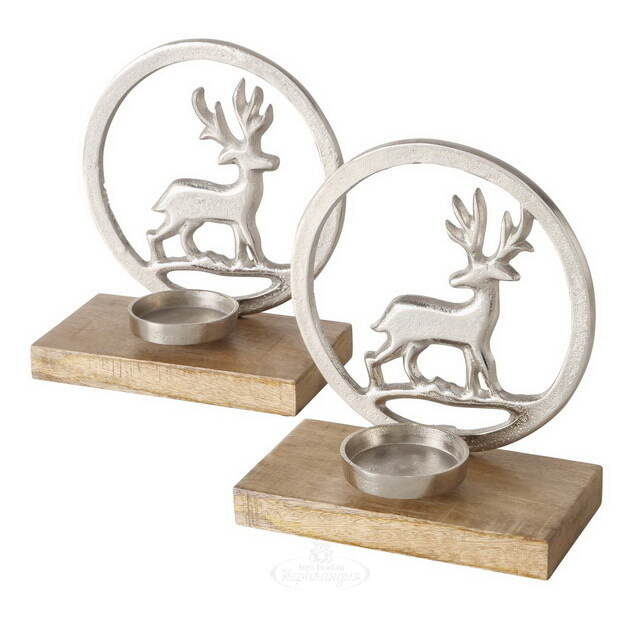 Декоративный подсвечник Deer Hernes 23*20 см Boltze