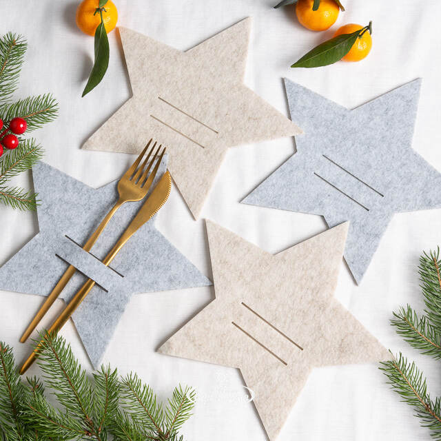 Конверты для столовых приборов Meranges - Звезда 21*20 см, 4 шт Boltze (Больтце)