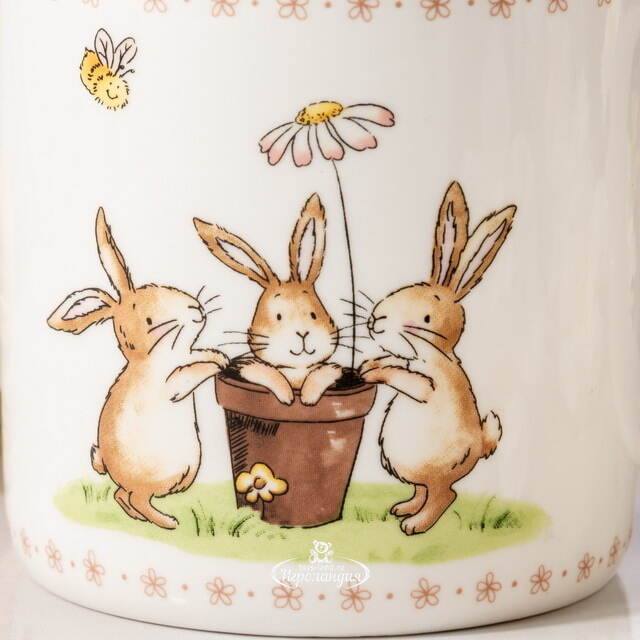 Фарфоровая кружка Кролики: Джо и Друзья 370 мл Boltze (Больтце)