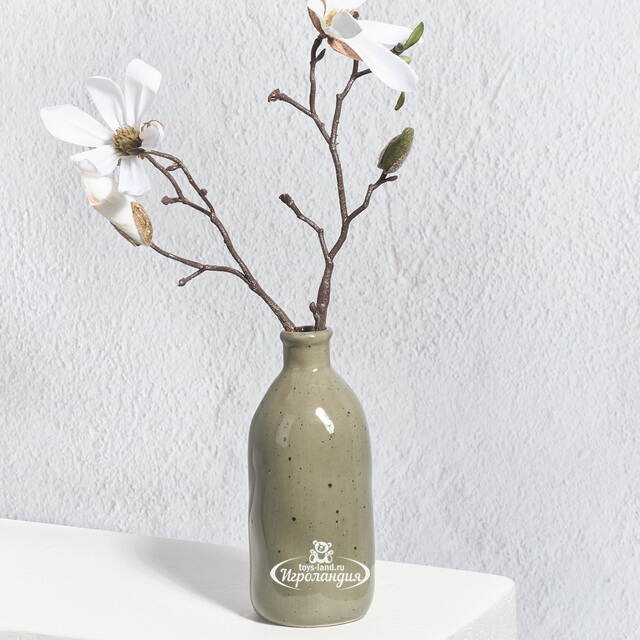 Керамическая ваза для цветов Фуэнте-Аламо 15 см зеленая Boltze (Больтце)