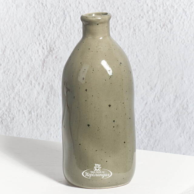 Керамическая ваза для цветов Фуэнте-Аламо 15 см зеленая Boltze (Больтце)