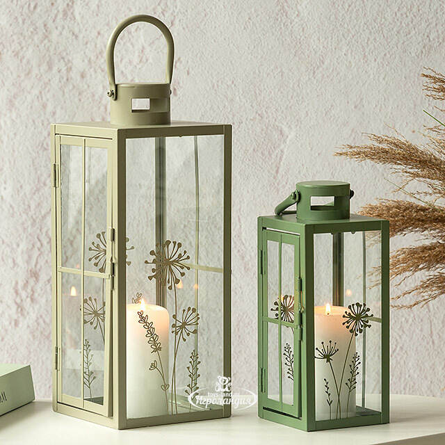 Набор подсвечников-фонарей Кэшендейл 25-36 см, 2 шт Boltze