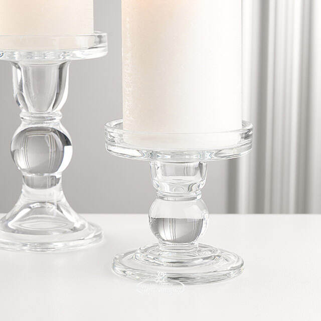 Набор стеклянных подсвечников Manzanares 9-14 см, 3 шт Boltze (Больтце)