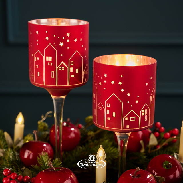 Набор стеклянных подсвечников Masaron 25-30 см, 2 шт Boltze (Больтце)