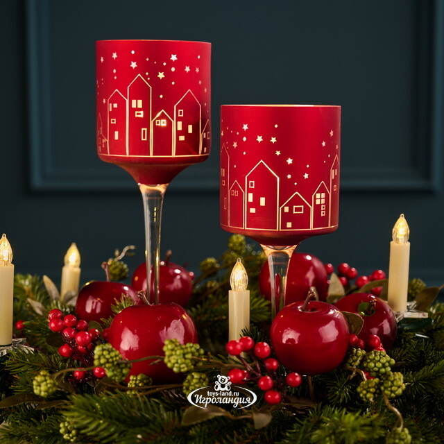 Набор стеклянных подсвечников Masaron 25-30 см, 2 шт Boltze (Больтце)