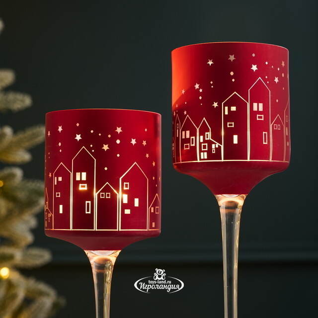 Набор стеклянных подсвечников Masaron 25-30 см, 2 шт Boltze (Больтце)